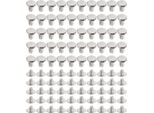 50 Set Di Viti A Rivetto Kit M4 In Acciaio Inox Piatto Rotondo Recinzione Dadi Per L'artigianato In Pelle E Rilegatura 5X8X9.5Mm
