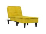 Syfax™ Chaise Longue In Velluto Giallo