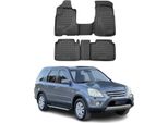2002-2006 Honda CR-V Tappetini Tpe Nero 4 Pz