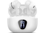 Auricolari Con Microfono A Cancellazione Del Rumore 4 Enc, Bassi Stereo Hifi, 40 Ore Di Riproduzione, Auricolari Impermeabili IP7, Controllo Touch, Display A Led, Bluetooth 5.4