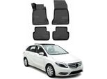 2011-2018 Mercedes Classe B W242 W246 Tappetini Tpe Nero 4 Pz