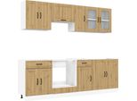 Syfax™ Set Mobili Da Cucina 8 Pz Kalmar Rovere Artigianale Truciolato
