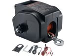 Vevor Verricello Elettrico A Cavo, 12 V Dc 300 W, Verricello Reversibile Per Imbarcazioni Fino A 900 Kg, Funzionamento Power-In, Power-Out E A Ruota Libera Per Imbarcazioni Con Telecomando A Filo E Manovella