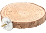 Uccelli Piattaforma Rotonda Posatoio In Legno Naturale Per Gabbia Pappagalli Mordere In Piedi6-8