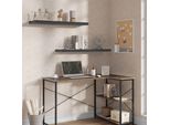 Scaffale A Muro - Scaffale Galleggiante In Legno - Senza Foratura - Scaffale Per Libri/Cd - Stile Moderno - 50 X 22,9 X 3,8 Cm - Giallo Chiaro