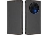 Custodia Per Telefono Cellulare Per Tcl 60 Nxtpaper 4G, Flip Cover In Finto Cuoio Antiurto Magnetica Con Supporto Nero