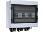 Pv-Combiner Box - Scatola Di Distribuzione Dc - Protezione Da Sovratensione E Sovraccarico - Impermeabile IP65 - Per Impianti Solari, Camper, Sistemi Autonomi