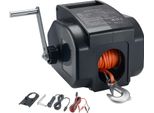 Succebuy Verricello Elettrico A Fune, 12 V Dc 300 W, Verricello Reversibile Per Imbarcazioni Fino A 900 Kg, Con Funzionamento Power-In, Power-Out E A Ruota Libera, Incluso Telecomando A Filo E Manovella