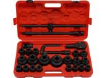 Set Di Chiavi A Bussola - 26 Pezzi - Attacco Quadro Da 1,9 Cm E 2,54 Cm - Bussole Da 21-65 Mm - Cricchetto, Adattatore, Prolunga - Valigetta Portautensili - Nero