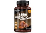 Estratto Di Fungo Reishi 4000Mg (120 Capsule) Integratore Alimentare, Sistema Immunitario, Umore, Rilassamento, Riduzione Dello Stress, Recupero, Sonno