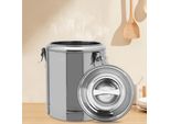 Contenitore Isolato Per Alimenti - Thermo Container 14 L - Acciaio Inox 201 - Tempo Di Ritenzione Del Calore 8 H - Isolamento Inpoliuretano2,5 Cm - Per La Ristorazione - Arancione