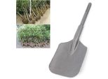 Scalpello Per Martello Demolitore - Montaggio A 5 Punti (2 Fori, 3 Scanalature) - Per Lavori Di Sbancamento E Scavo - Lunghezza 40 Cm - Larghezza Lama 13 Cm - 2,57 Kg - Acciaio Al Cromo 40Cr - Argento