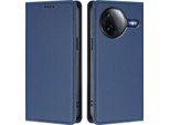 Custodia Per Telefono Cellulare Per Xiaomi Poco F7 Pro/F7 Ultra, Flip Cover In Finto Cuoio Antiurto Magnetica Con Supporto Blu Scuro