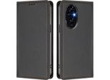 Custodia Per Telefono Cellulare Per Honor 200, Flip Cover In Finto Cuoio Antiurto Magnetica Con Supporto Nero