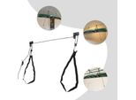 Sollevatore A Soffitto Per Kayak E Canoe - Sistema Di Carrucole A Soffitto - 2 Pezzi - Extra Robusto - Custodia Per Garage - Per Kayak, Canoe E Biciclette