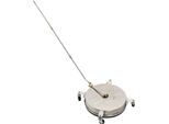 Surface Cleaner Patio Cleaner Per Idropulitrici - 2 In 1 - Rotondo - Acciaio Inox - 4000 Psi - Max 99°C/210°F - Argento