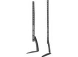 Supporto Tv Universale - Supporto Da Tavolo - Regolabile In Altezza - Per Tv Lcd/Led Da 81-140 Cm - Vesa Fino A 800×400 Mm - Acciaio Laminato A Freddo - Rimovibile - Nero