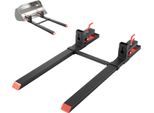Forche Per Pallet Vevor, Carrello Portaforche Da 1814 Kg, Lunghezza Totale 1490 Mm, Forche Con Barra Stabilizzatrice Regolabile Per Attrezzature Del Trattore, Pala Caricatrice E Minipala, Nero
