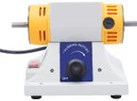 Lucidatrice Per Gioielli - Doppia Smerigliatrice E Lucidatrice Da Banco - 320 W - 800-10000 Giri/Min - 2 Dischi Di Lucidatura In Tessuto - 220 V - Spina Ue - Interruttore Di Rete Antipolvere - Arancione