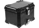 Bauletto Per Moto - Bauletto In Alluminio - Capacità 45 L - Montaggio Universale - Adventure - Nero