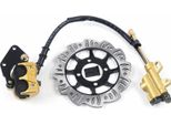 Set Di Freni A Disco Idraulici - Per Mini Dirt/Pocket Bike A 4 Tempi Da 49-125 Ccm - Disco Freno Forato - Tubo Freno Ad Alta Resistenza - Set Completo