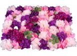 Muro Di Fiori Artificiali - Set Di Pannelli Da 6 Pezzi - Fiori Di Seta - Per Esterni - Sfondo Per Matrimoni - Decorazione Per Compleanni E Capodanno - Rosa