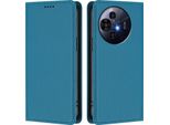 Custodia Per Telefono Cellulare Per Tcl 50 Pro Nxtpaper, Custodia Magnetica Antiurto Con Supporto In Finto Cuoio Flip Cover Blu