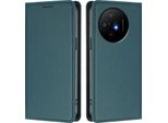 Custodia In Pelle Per Tcl 50 Xl/Tcl 50 Xl Nxtpaper, Custodia Flip Magnetica In Finto Cuoio Con Supporto Verde