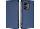 Custodia Per Telefono Cellulare Per Blu View 5, Custodia Magnetica Antiurto In Finto Cuoio Flip Cover Con Supporto Blu Scuro