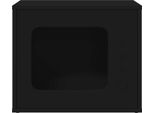 Vidaxl Casetta Per Gatti Nera 51 X 30 X 42 Cm Materiale A Base Di Legno