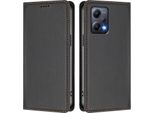 Custodia In Pelle Per Xiaomi Poco X5/Redmi Note 12 5G, Custodia Flip Magnetica In Finto Cuoio Con Supporto Nero