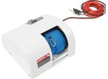 Verricello Marino - Verricello Elettrico A Cavo Da 12 V - Telecomando Fino A 50 M - Per Imbarcazioni - Bianco