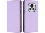 Custodia Per Telefono Cellulare Per Honor Magic6, Flip Cover In Finto Cuoio Antiurto Magnetica Con Supporto Viola