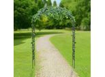 Arco Di Rose In Metallo - Arco A Traliccio Per Giardino - Per Piante Rampicanti E Da Frutto - 240×180×40 Cm
