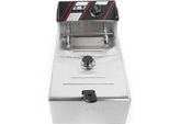 Friggitrice Professionale - Friggitrice Elettrica Da Banco - Acciaio Inox - 5,5 L - 220 V - 2500 W - Riscaldamento Rapido