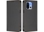 Custodia In Pelle Per Oneplus 13T /Oneplus 13S, Flip Case Magnetico In Finto Cuoio Con Supporto Nero