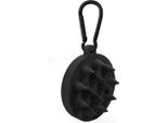 Inf Spazzola Da Bagno Per Animali Domestici In Silicone Nero Con Fibbia - Massaggio