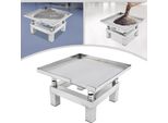 Tavolo Vibrante Per Calcestruzzo - Mini Tavolo Vibrante - 50 W - 350 X 350 Mm - Acciaio Inox - 220 V - 3000-3600 Giri/Min