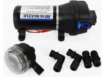Pompa Per Acqua - Pompa Centrifuga Di Rilancio - 12V Dc - 40 Psi - Per Acque Reflue - Spina Ue - Funzionamento Intermittente - Nero