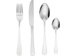 Set Di Posate - 24 Pezzi - Acciaio Inossidabile - Coltelli, Forchette, Cucchiai, Cucchiai Da Minestra - Per L'uso Quotidiano - Argento