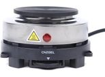 Piastra Elettrica - Piastra Singola - 500 W - Piastra In Ghisa - Alloggiamento In Acciaio Inox - 6 Impostazioni Di Temperatura - Portatile - Per Il Campeggio E La Cucina