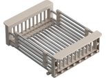 Cestello Scolapiatti Quadron, Scolapiatti Per Lavello | Dimensioni 30 X 22,5 X 10 Cm Beige | Scolapiatti Telescopico In Acciaio Inox | Per Il Lavaggio Dei Lavelli Da Cucina