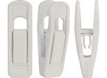 Inf 10 Pezzi Clip Appendini In Velluto Antiscivolo - Clip Floccate Per Abiti Adulti Bianco
