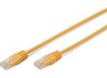 Digitus Cavo Patch Premium, Cat. 5E, U/Utp, 1,0 M, Giallo