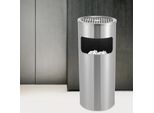 Cestino Per Rifiuti - Cestino Per Rifiuti - Acciaio Inox - Per Interni Ed Esterni - Argento