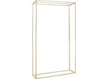 Arco Nuziale - Struttura Rettangolare In Metallo - Xl - 1,62×0,55×2,80 M - Sfondo E Supporto Per Fiori - Oro