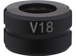 Ganasce Di Pressatura In Acciaio CR45 - Set V15/18/22/28 Mm - Per Tubi Di Rame - 4 Pezzi - Per Pressa Idraulica - Nero