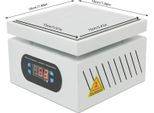 Piastra Riscaldante Elettrica Per Saldatura - Stazione Di Preriscaldamento Per Pcb - 500 W - 15 × 15 Cm - 220 V - Controllo A Microcomputer - Grigio Chiaro