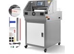 Taglierina Elettrica Vevor Taglierina Per Carta Ad Alte Prestazioni, Larghezza Di Taglio 457 Mm, Spessore Di Taglio 58 Mm, Ghigliottina Elettrica Grande Con Funzione A Infrarossi E Lama Di Ricambio 1000 W