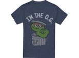 Sesame Street - Maglietta "I'm The Og"" Per Uomo/Donna Unisex, Screziata TV27977 (M) (Navy)"